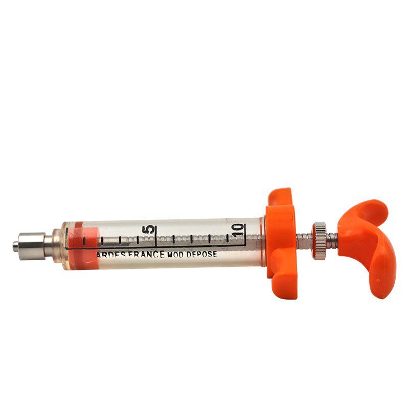 精品进口塑钢注射器猪牛羊用针筒兽用疫苗注射针管10ml20ml注射器