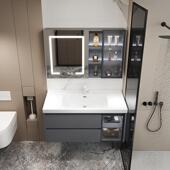 欧罗芬陶瓷一体盆浴室柜组家合用生洗间洗手洗卫脸盆柜YD770006组