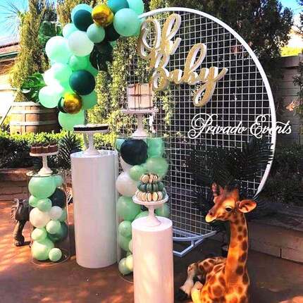 婚庆道具心形艺网格屏婚风圆环拱门派礼舞台背景摆铁件ZBL布置气