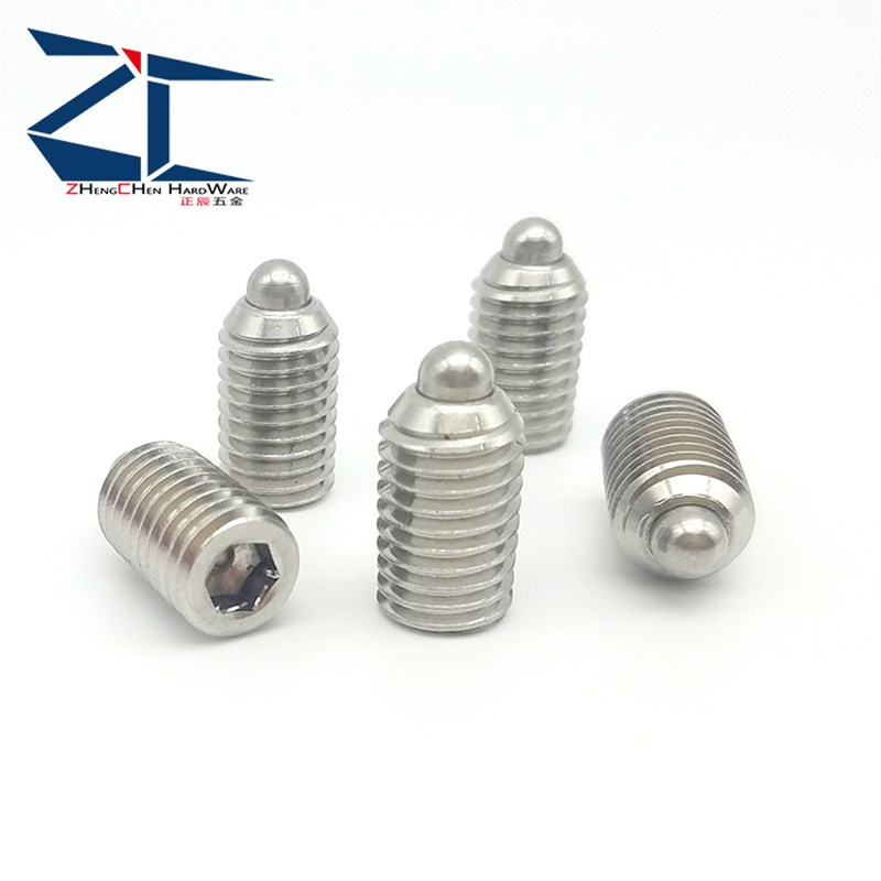 SPJZ重型短型弹簧柱塞 顶丝定位锁销(ZC202-4-3H)304不锈钢ZAP53