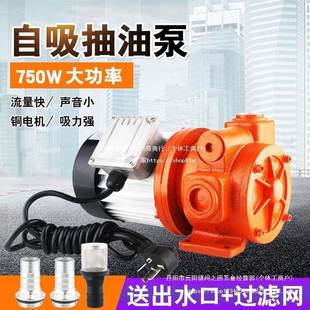 IEX大率抽油泵1V24V220V大量柴油功泵自吸加流油泵电动2加油机100
