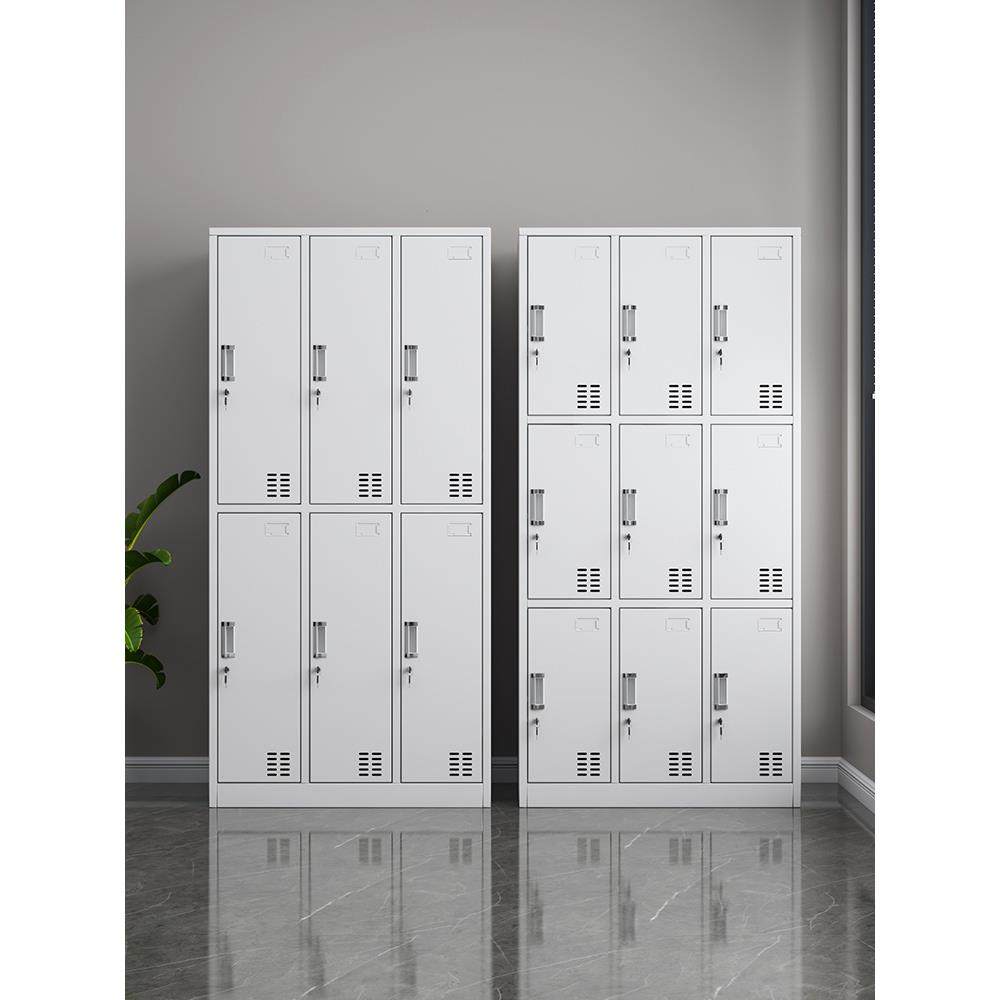 员工更衣柜厂四门宿舍储物2柜六门浴室换衣柜子带NTD锁4门工铁皮