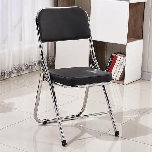 易子靠背凳椅家用椅PVS折叠椅子便携简办公会议椅