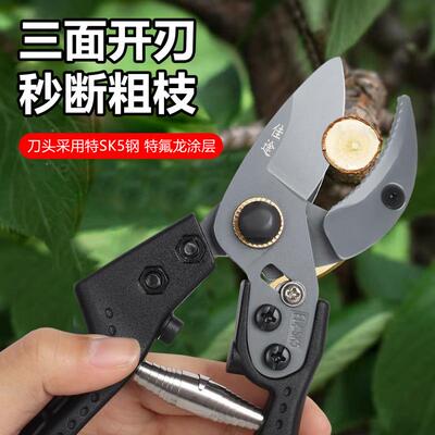 日本钢修剪锋树枝专剪AKT用子果树花修剪利器粗枝省力园艺剪刀利