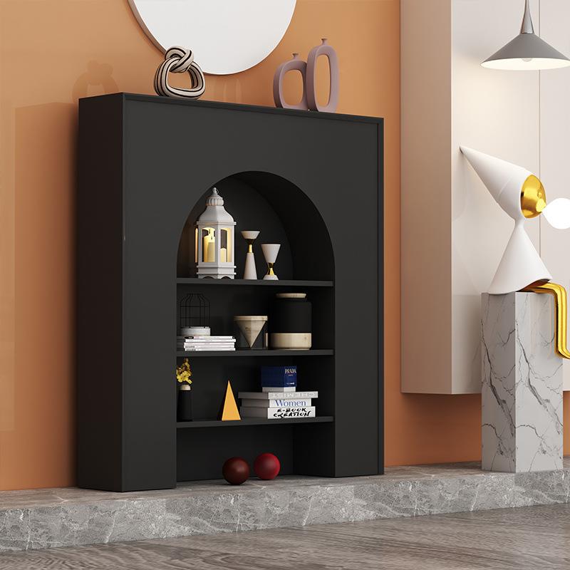 客厅装饰柜仿真壁炉柜民宿简约白色装饰柜置物架陈列柜洞穴玄关柜