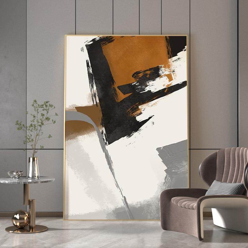 现代风格玄关装饰画卧室床头客厅壁画抽象火锅店包厢墙面装饰挂画