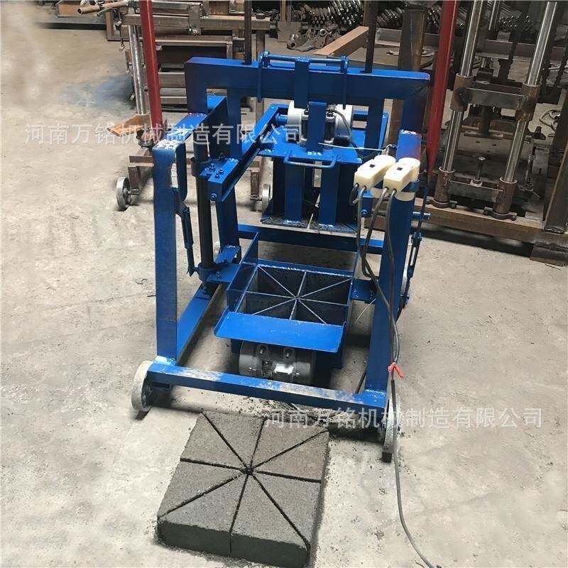 新款小型水泥砌块砖机三角砖制砖机高层斜砌顶预制三角块机械