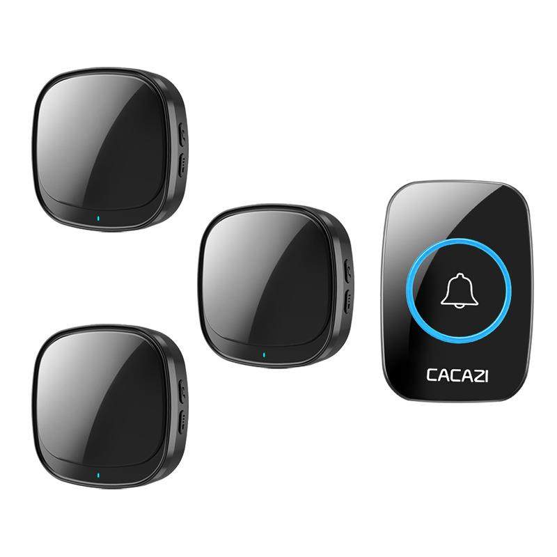 USB门铃远距离门铃无线家用智能遥控电子一拖三门玲穿墙叮咚门铃