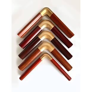 仿铜角实木画框书法国画新中式带卡纸中装裱支持