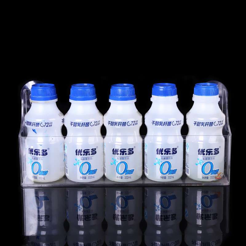 出售各种吸盘亚克力展架 透明收纳饮料架 超市门店冰箱饮料展示架