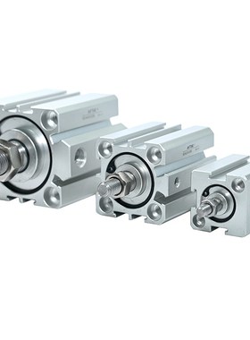 亚德客薄型气缸SDA12/16/20/25/32/50/63/80X10X15X20X25X30B外牙