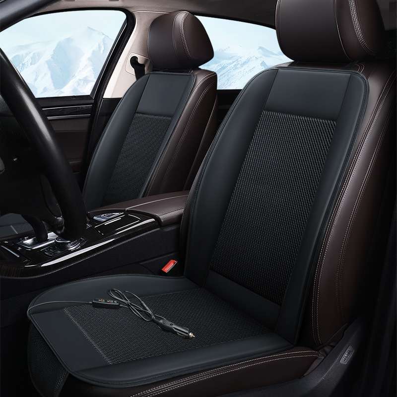 汽车通风坐垫网布吹风坐垫前排单座方垫带风扇夏季透气吹风凉垫