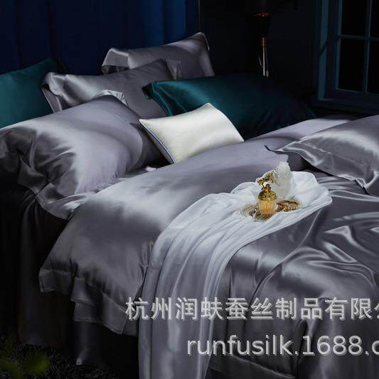 重磅30姆米真丝床单杭州丝绸直批桑蚕丝床单床包床笠