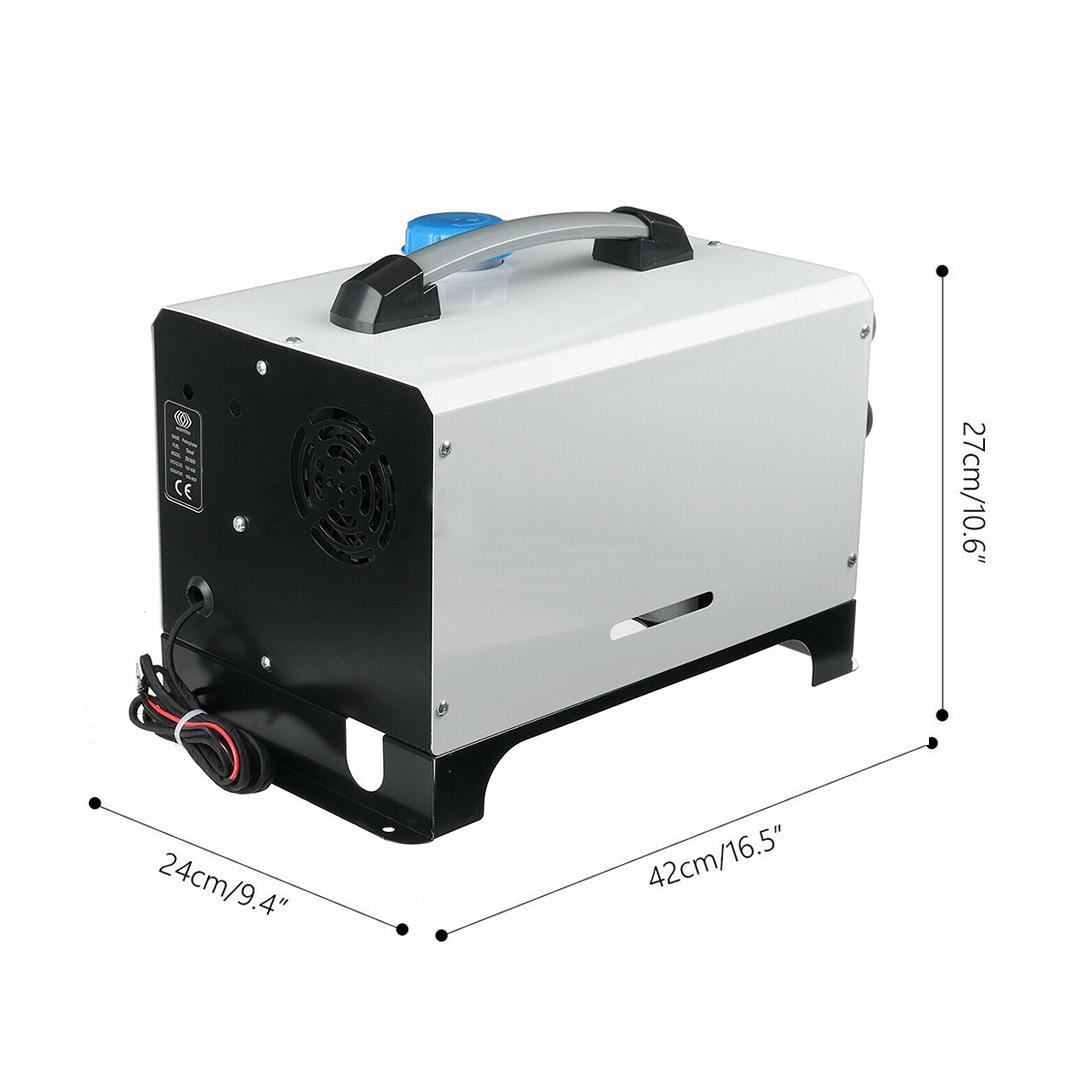 24V12V5KW方形一体机驻车车载空气加热器柴油暖风机恒温遥控