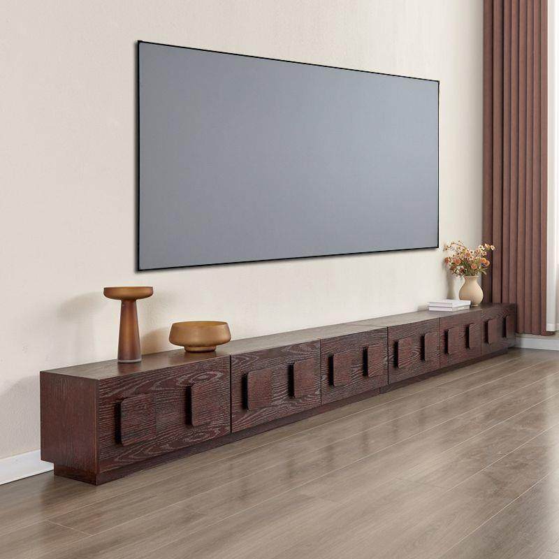 中古风实木电视柜卡门地柜复古小户型客厅电视墙储物柜影视收纳柜