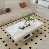 2025高级感岩板升降茶几客厅家用万向轮可移动多功能加热餐桌饭桌