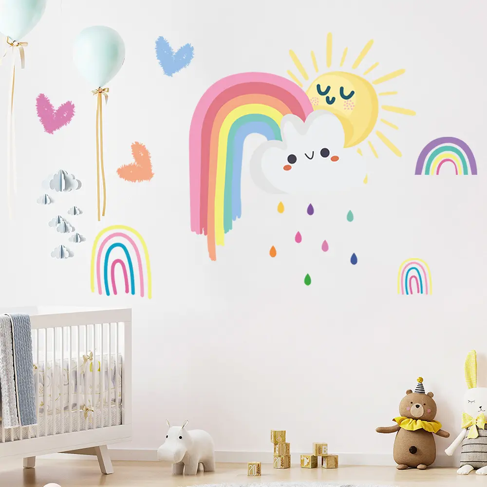 尚易spw-s0446ins风墙贴自粘少儿房客厅背景装饰墙贴