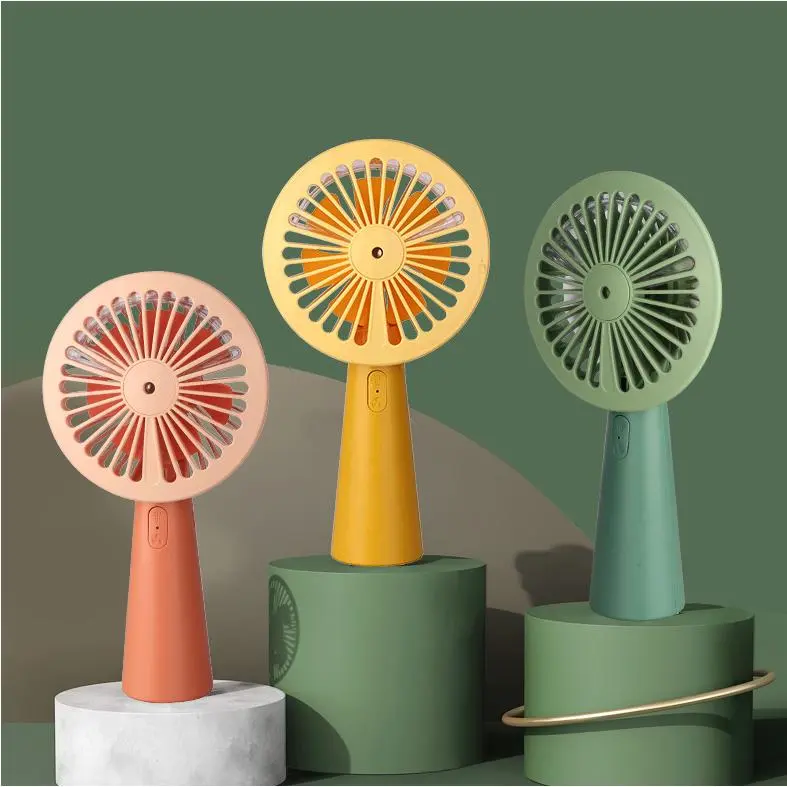 2020夏季新风扇 喷雾手持桌面usb充电小风扇 补水加湿 风扇