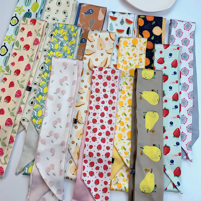 可爱森女系小清新水果发带扎马尾结飘带编发带包包手柄绑包袋