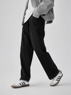 BODYDREAM结构拼接休闲裤男2026新款裤子运动裤宽松直筒裤阔腿裤