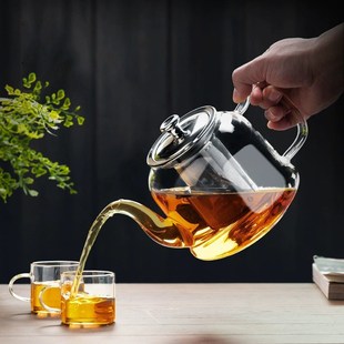 电陶炉煮茶器Z烧水壶单 耐高温玻璃茶壶泡茶家用大容量泡茶壶套装