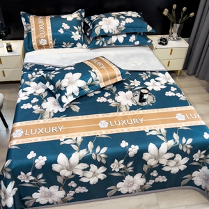 4冰丝席清仓床单凉席可机三件套夏季可折叠席子水洗折叠空调席