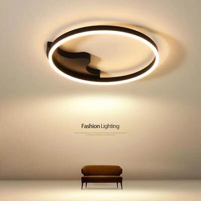 超薄吸顶灯led简约现代北欧圆形书房大气客厅灯创意主卧室灯灯具