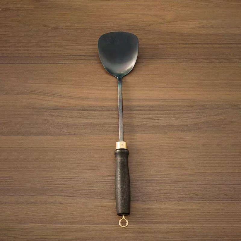 宗匠小柒小铁铲手工锻打z家用铲子木柄炒菜铲小铲子