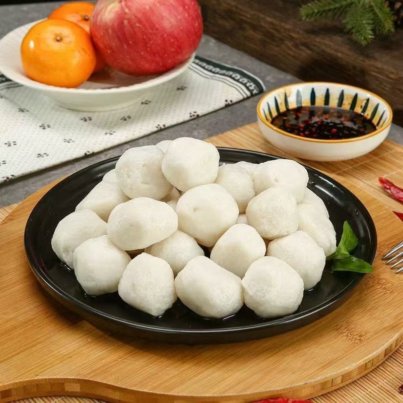 苏北洪泽特产新鲜青鱼活刮萝卜丝青鱼丸120g/袋*8顺丰冷链包邮