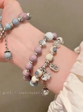 新中式陶瓷手链女招财纳福手串