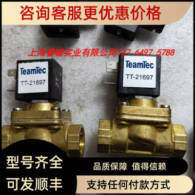 议价TeamTec   电磁阀21697 00205828    230V  50/60HZ  10W  1/