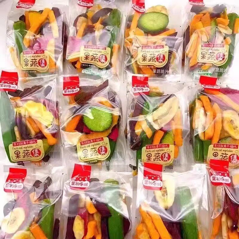 果蔬脆综合蔬菜干混合装水果干脆片脱水即食秋葵香菇网红零食小吃
