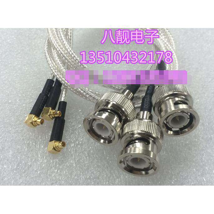 射频连接线BNC/MMCX-JJW同轴信号线BNC公转MMCX公弯头RG316镀银线