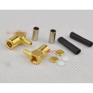 RG316线 K90°接线头开天窗射频信号接线头 SMB 1.5母头弯接线SMB