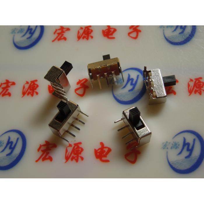 拨动开关 电源开关 SS12F23-G5 滑动开关 弯脚 3脚2档 柄长5MM