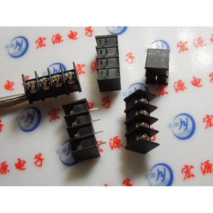 接线端子 KF25C 4P 间距7.62MM 端子 KF25C-4P 栅栏式 300V 20A