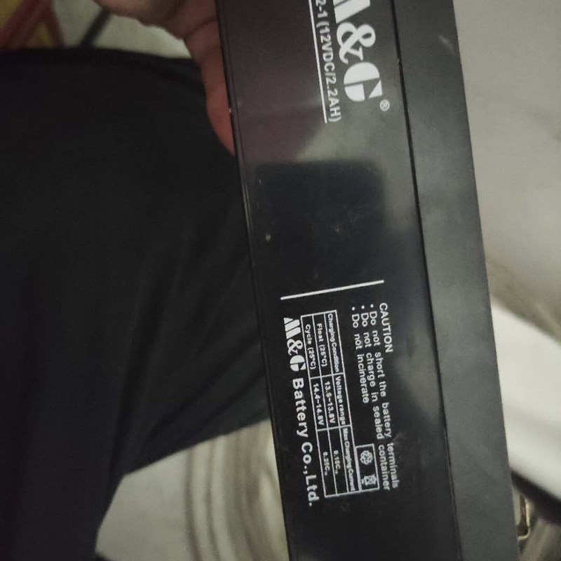 M&G迈格蓄电池M12-1(12VDC/2.2AH)消防防火卷帘门控制箱备用电池