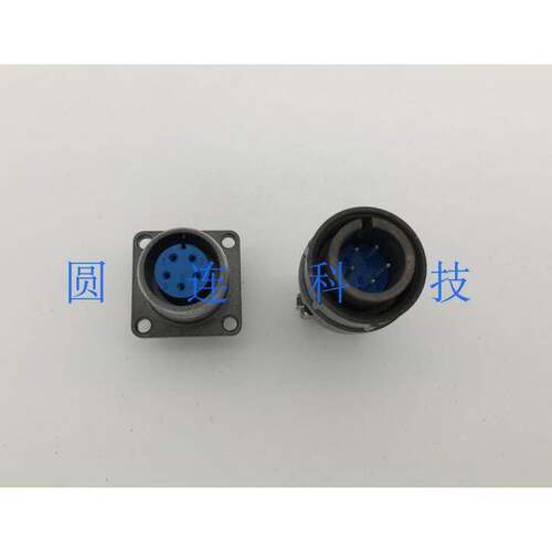 航空插头插座 X16 CX16-5芯反装 CX16Z5FM1 圆形连接器 开孔16MM