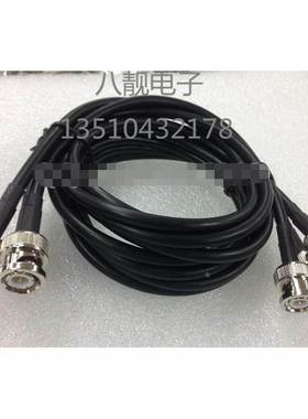 专业定制黑色BNC-JJ公对公射频连接线RG58同轴电缆50欧姆纯铜1米