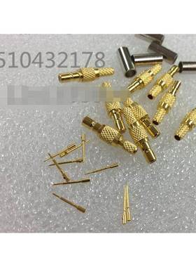 镀金全铜 一字型SSMB公头 内针 适合RG174 RG316D馈线 压接型