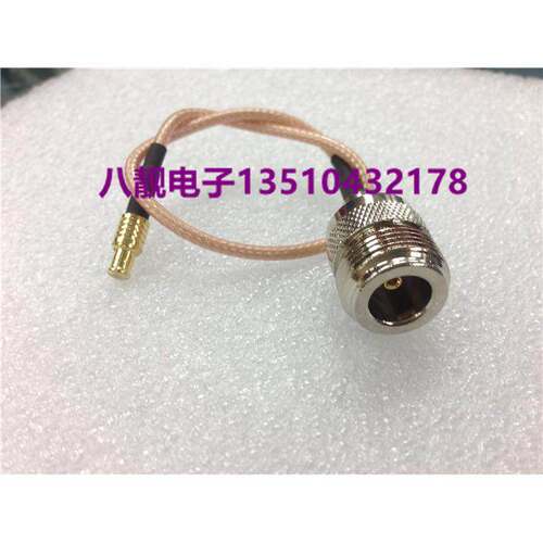RF射频转接线N(L16)/MCX-KJ穿墙式N母转MCX公配RG316镀银连接线