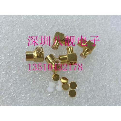 射频高频MCX-JWB3半柔半钢RG402跳线头MMCX公弯50欧接AP跳线-3头