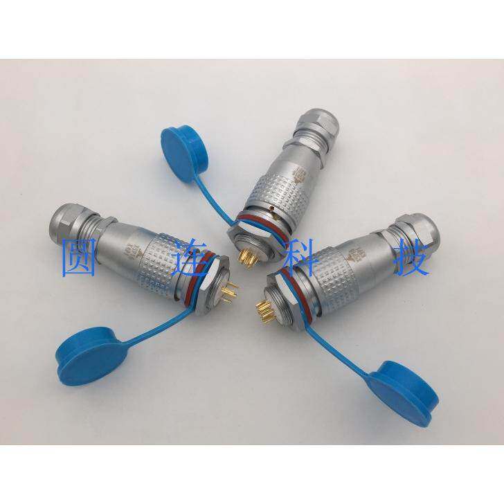 航空插头插座 XSP16-2 3 4 5 7 8 9 12芯 防水连接器 开孔16MM