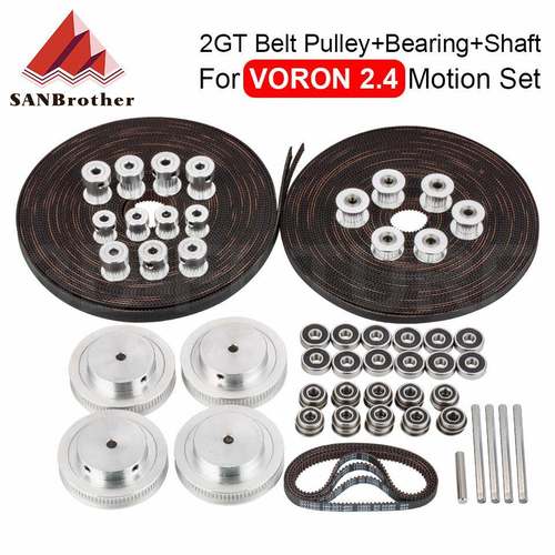 VORON2.4惰轮80/20/16齿轮2GT2同步轮同步带F695/625轴承减震脚垫