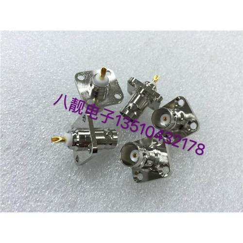 精诚50欧BNC-KF BNC-50KF BNC带法兰插座BNC面板插座焊PCB板母座