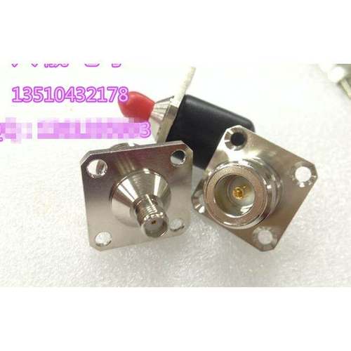 精诚纯铜N/SMA-KKF射频同轴连接器 高频N母转SMA母带法兰基站插座