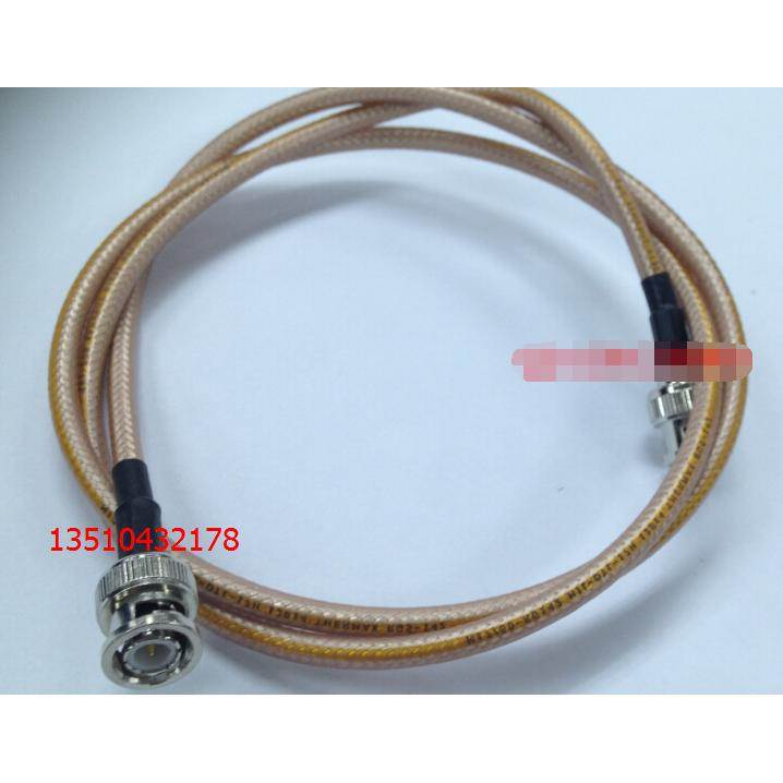 高档射频线 高频环保BNC双公头进口Thermax RG142示波器连接线1米