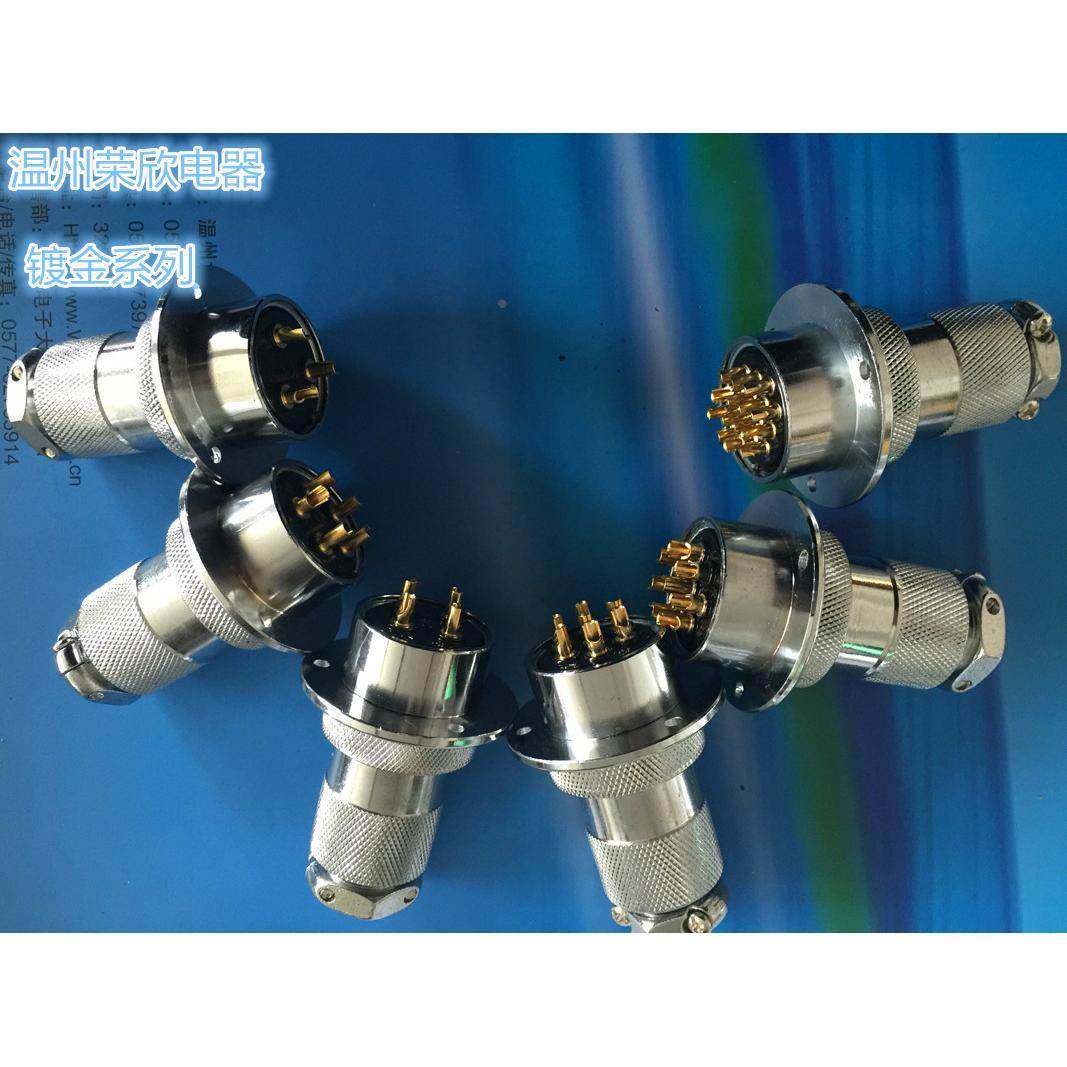 航空插头GX30 DF30-2芯3芯4芯5芯6芯7芯8芯9/10/12/14开孔30mm