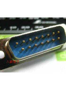 VGA头 自焊头 BD15两排公头 蓝胶金针全裸焊线 焊接