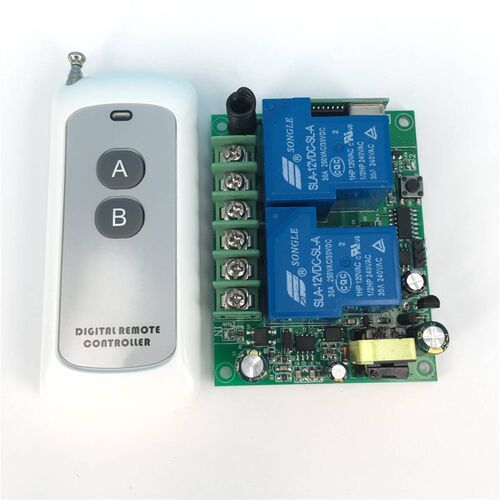 包邮220V30A大功率无线遥控开关输出带电水泵灯具喇叭控制器器